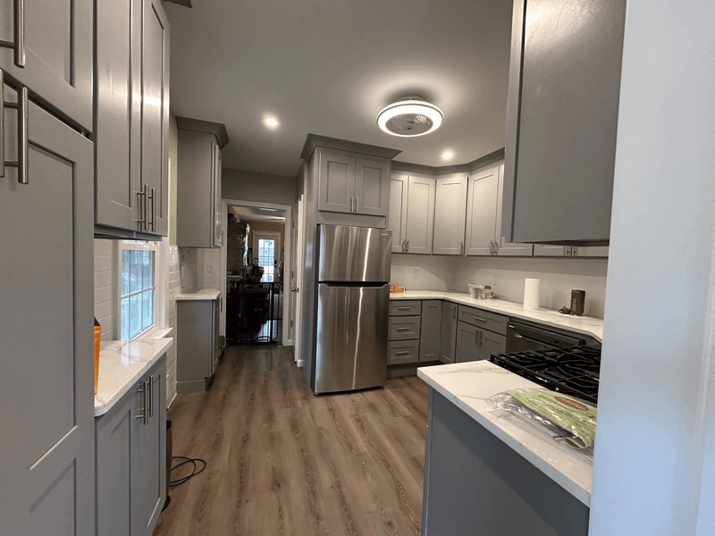 Kitchen renovation with island in Marlboro NJ